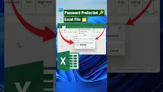 Let it access only to the intended one | Set Password to Excel File 🔑