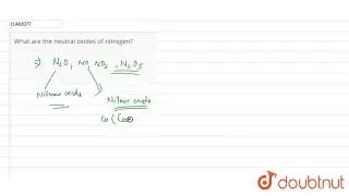 What are the neutral oxides of nitrogen?
