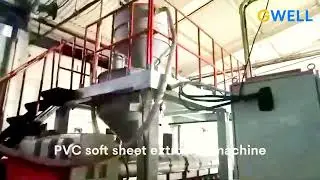 PVC soft transparent sheet extrusion machine from CHINA  GWELL.