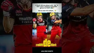 A South African player with &ldquo;de&rdquo; in their name, finishing impossible games for RCB 🥶🇿🇦🔥