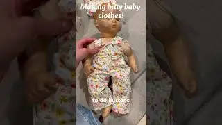 Making Bitty Baby clothes! #dollcollection #dollsboutique #doll #bittybaby #clothes #sewing