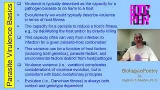 Parasite Virulence Evolution Basics