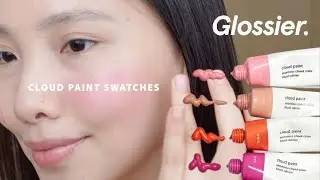 Образцы глянцевой румян Cloud Paint Cream Blush для лица на азиатской коже