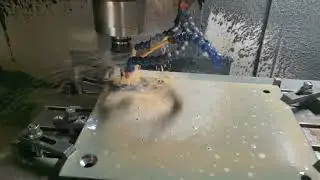 Drilling holes for wear resistant plates