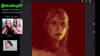 Portrait sketching + chill - digital painting on Procreate