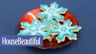How to Make Crystal Snowflake Cookies | House Beautiful