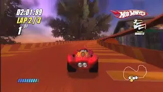 Ps2 Hot wheels beat that, 16 angles gameplay in t rex rush 