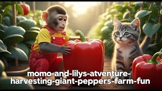 momo-and-lilys-adventure-harvesting-giant-peppers-farm-fun