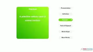 TRACTION - Definition, pronunciation, grammar, meaning - Practice grade 6 vocabulary