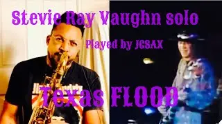 Can this saxophonist hang with Stevie Ray Vaughan?? ￼