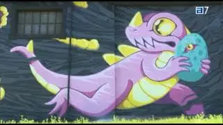 El arte urbano de Llangreu cruza afronteras. TPA Noticias.