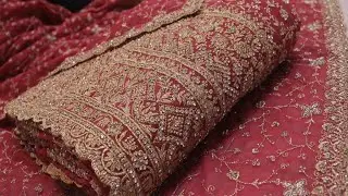 ARNG-4383 &ldquo;The Salmon Pink&rdquo; Premium Designer Saree with Veil||Georgette Fabric||Crystals||Zari
