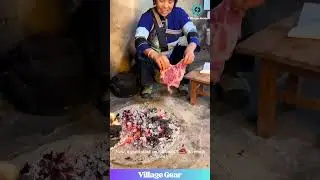 Cooking on HOT COALS! 🔥 NO PAN NEEDED! Watch This ANCIENT Cooking Method! #cooking #ancient