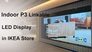 Project Case-Indoor P3 Linkable LED Poster Screen in IKEA Store Singapore