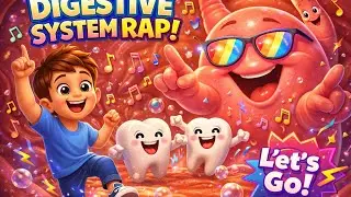 How Food Travels! 🍎 Digestive System Song & Rap for Kids 🎶