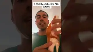 3 mistakes people make while recovering from ACL surgery.