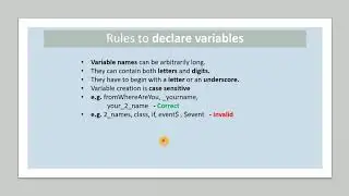 Rules to declare variables in python with examples. list of keyword in your python installed version