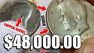 Kennedy Half Dollars: CLAD or SILVER? How to Spot Rare & Valuable Coins!