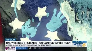 UNCW releases statement on incident involving spirit rock with Charlie Kirk mural