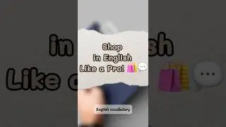 English Vocabulary: Shopping & Money Edition 💳 | 10 Useful Words