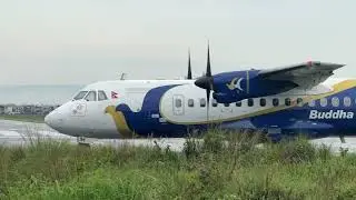 Plane Spotting In Nepal | Buddha Air Takeoff Video | Aviation In Nepal #planespotting #aviation