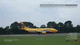 Airnesia Royal Cargo Boieng 737 PK-NMI | Take off Halim Perdanakusuma