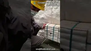 How to install ceramic fiber modules?