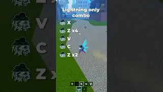 Best Lightning Only Combo #roblox #bloxfruits