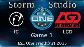ESL One: IG vs LGD, 1 игра, 21.04.2015 @bo3