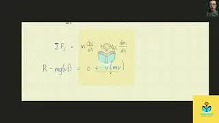 [Engineering] If the chain is lowered at a constant speed     determine the normal reaction exerted
