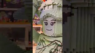 Talking Giant LEGO Statue of Liberty 5th Ave Store NYC #Shorts