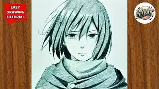 Anime drawing | how to draw Mikasa Ackerman step-by-step | EASY Tutorial