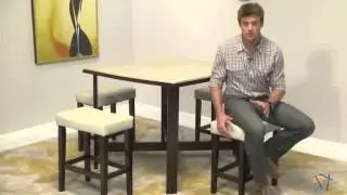Avorio Square Gathering Table and Stool - Product Review Video
