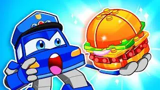 彩色铅笔突然变大了？！✏️🌈 警车紧急出动！🚨 到底发生了什么？ | Kids Cartoon | 儿童卡通