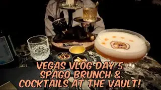 Spago & The Vault! Day 5 ~ Las Vegas Vlog | Fabulous Brunch, Vintage Cocktails & Tons of Slot Wins!