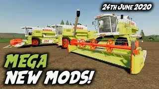 MEGA NEW MODS Farming Simulator 19 PS4 FS19 (Review) 24th June 2020.