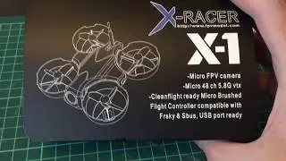 Микро дрончик FPV Model X-Racer X-1 - Распаковка