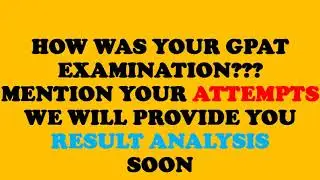 GPAT 2020 - CUTOFF PREDICTION MOST ACCURATE (MENTION YOUR ATTEMPTS IN COMMENT BOX) // RECALL MCQ's