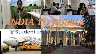 INDIA to RUSSIA Student travel | Delhi || Moscow || Simferopol (Russia🇷🇺🇮🇳)