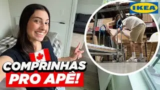 comprinhas pro ap&ecirc;, vlog na IKEA mobiliando o apartamento novo - Vida no Canad&aacute;