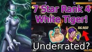 7 Star Rank 4 White Tiger Gameplay! (Max Boosts Showcase As Well) | Marvel Contest Of Champions