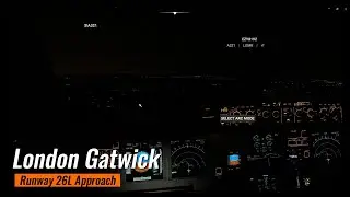 Approach and Go-around of Easyjet Airbus a320NEO at EGKK - MSFS 2020