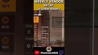 60 SECOND Weekly Vendor Reset RECAP - Division 2 - 22/08/2023 - TU18 #shorts #division2