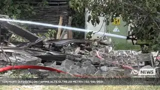 «UN MURO DI FUOCO CON FIAMME ALTE OLTRE 20 METRI» | 02/09/2021