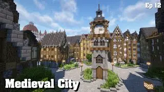 Building a Medieval City in Minecraft Survival (Kingdoms)