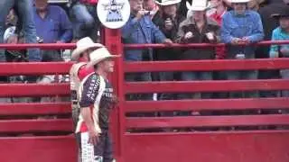 VJV Slash gives Scott Byrne a boost at the Jace Harty Memorial PBR in Ponoka, AB (PBR) '13