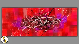 East Abstract Painting / Red Abstract Painting / Relax / Red / Procreate Art / iPad Art / Demo #48