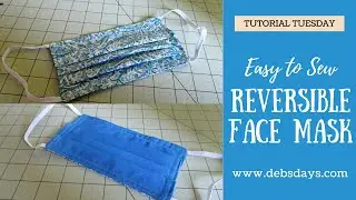 Learn How to Sew a Homemade Reversible Cloth Fabric Face Mask