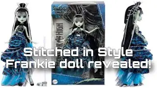 MONSTER HIGH NEWS! NEW Collector Frankie Stein Stitched in Style doll revealed!