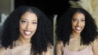 Blending In My 3c 4a Natural Hair with BetterLength Curly Weave Hair Clip-Ins